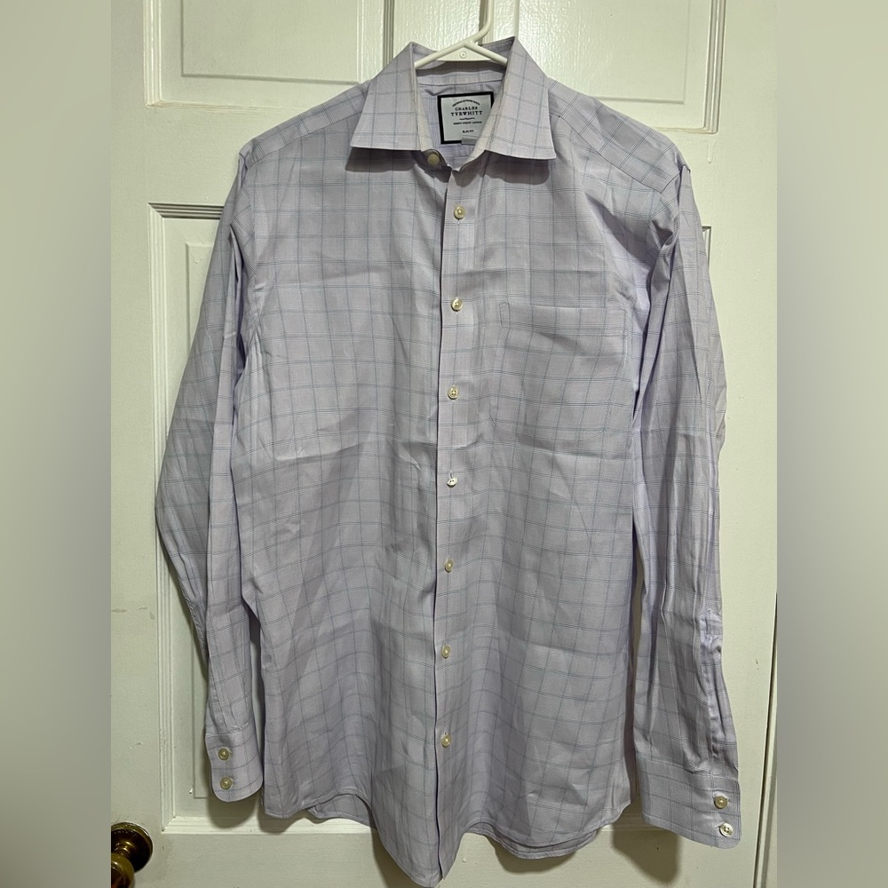 Lot of 4 Charles Tyrwhitt Mens Dress Shirts Size 16 35 Long Sleeve Button Down - Picture 1 of 13